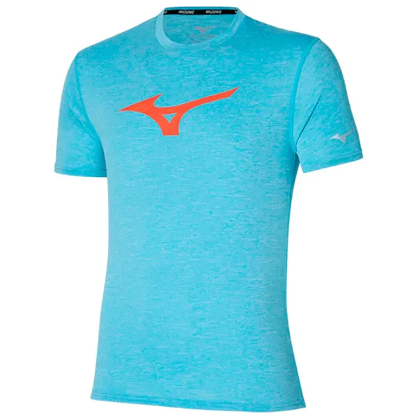 Tricou pentru bărbați Mizuno j2gaa006 100% poliester/ Blue photo 1