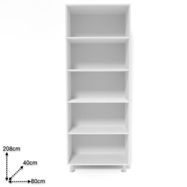 Шкаф Smartex N4 80 x 40см x 208 / ДСП / White photo 2