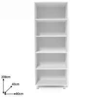 Шкаф Smartex N4 80 x 40см x 208 / ДСП / White photo 2