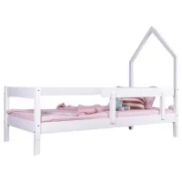 Детская кровать Mobicasa Woody 90 x 200 см/ Дерево/ White