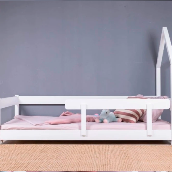 Детская кровать Mobicasa Woody 90 x 200 см/ Дерево/ White photo 5 Детская кровать Mobicasa Woody 90 x 200 см/ Дерево/ White photo 5