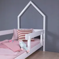 Детская кровать Mobicasa Woody 90 x 200 см/ Дерево/ White photo 7