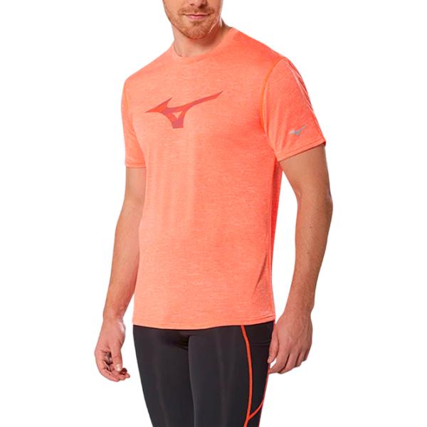 Tricou pentru bărbați Mizuno j2gaa006 100% poliester/ Orange photo 1