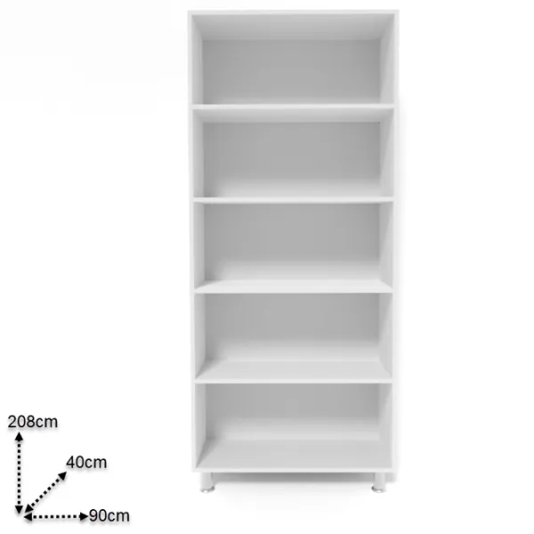 Dulap Smartex N4 90 x 40 x 208 / DSP / White photo 2 Dulap Smartex N4 90 x 40 x 208 / DSP / White photo 2