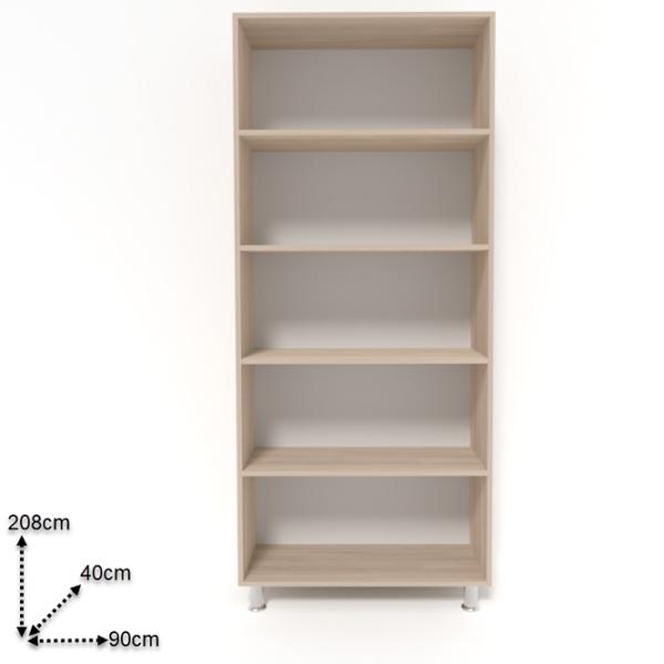 Шкаф Smartex N4 90 x 40см x 208 / ДСП / Дуб светлый photo 2 Шкаф Smartex N4 90 x 40см x 208 / ДСП / Дуб светлый photo 2