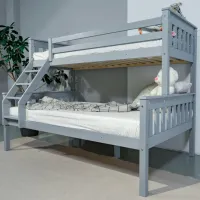 Детская кровать Mobicasa Mowgli 80 x 200 cm / Дерево / Серый