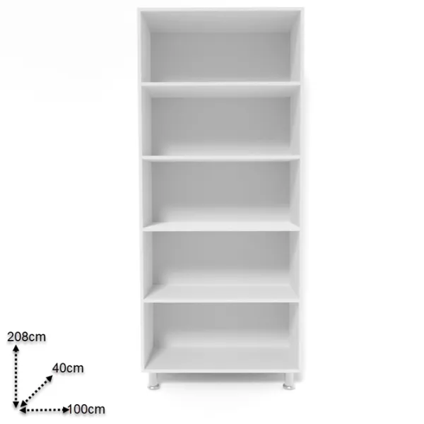 Dulap Smartex N4 100 x 40 x 208 / DSP / White photo 2 Dulap Smartex N4 100 x 40 x 208 / DSP / White photo 2