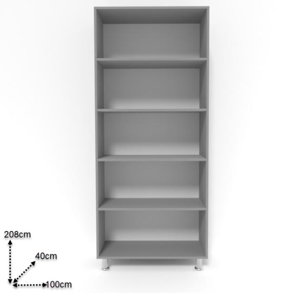 Шкаф Smartex N4 100 x 40см x 208 / ДСП / Графитовый photo 2 Шкаф Smartex N4 100 x 40см x 208 / ДСП / Графитовый photo 2