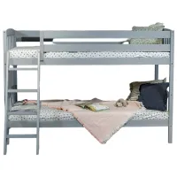 Детская кровать Mobicasa Дино 90 x 200 см/ Дерево/ Серый