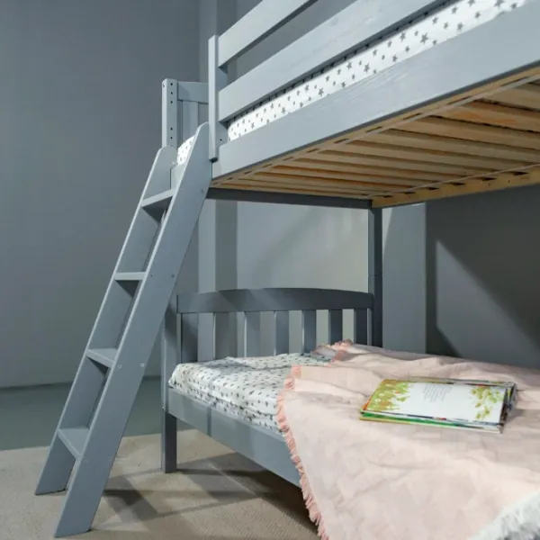 Детская кровать Mobicasa Дино 90 x 200 см/ Дерево/ Серый photo 4