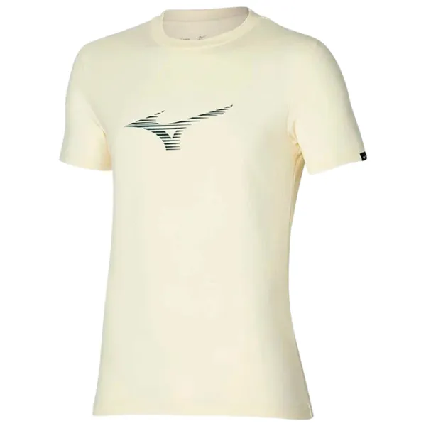 Футболка для мужчин Mizuno k2gaa001 100% хлопок/ Светло-желтый бежевый photo 1