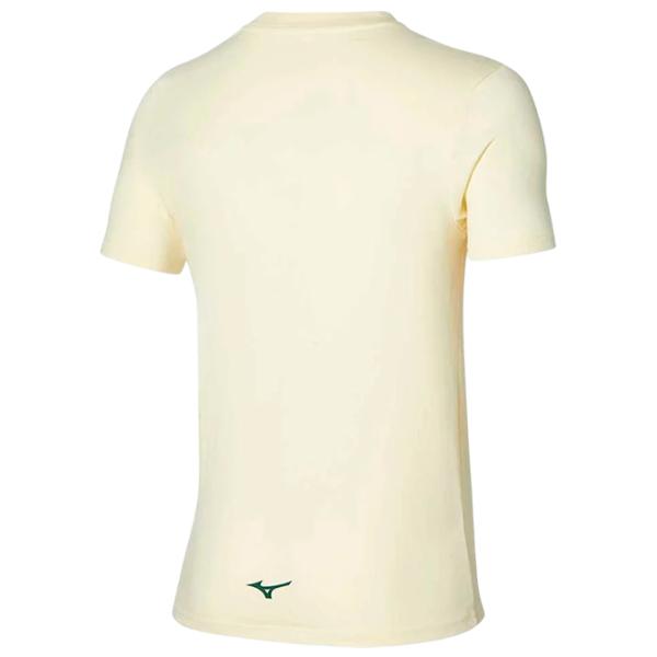 Tricou pentru bărbați Mizuno k2gaa001 100% bumbac/ Light Yellow Beige photo 2