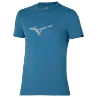 Tricou pentru bărbați Mizuno k2gaa001 100% bumbac/ Blue