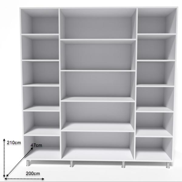 Dulap Smartex N9 200 x 47 x 210 / DSP / White photo 2 Dulap Smartex N9 200 x 47 x 210 / DSP / White photo 2