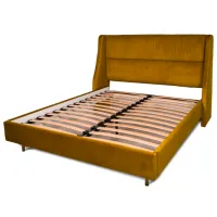 Кровать Mobilier Vera-2 180 x 200 см/ ЛДСП/ Желтый photo 2