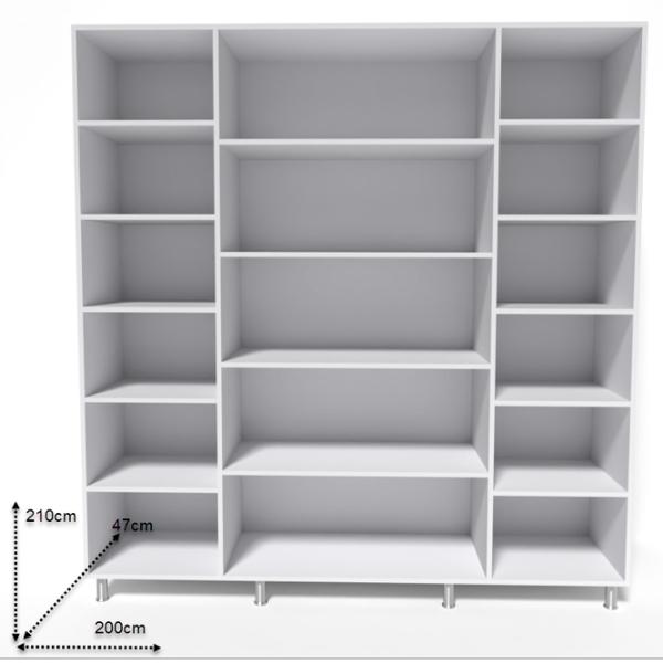 Dulap Smartex N9 200 x 47 x 210 / DSP / White photo 2 Dulap Smartex N9 200 x 47 x 210 / DSP / White photo 2