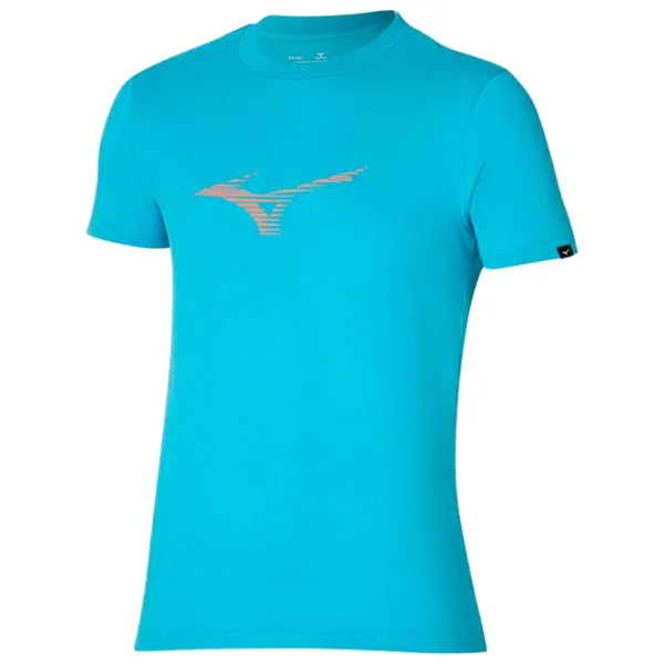 Футболка для мужчин Mizuno k2gaa001 100% хлопок/ Светло-синий photo 1