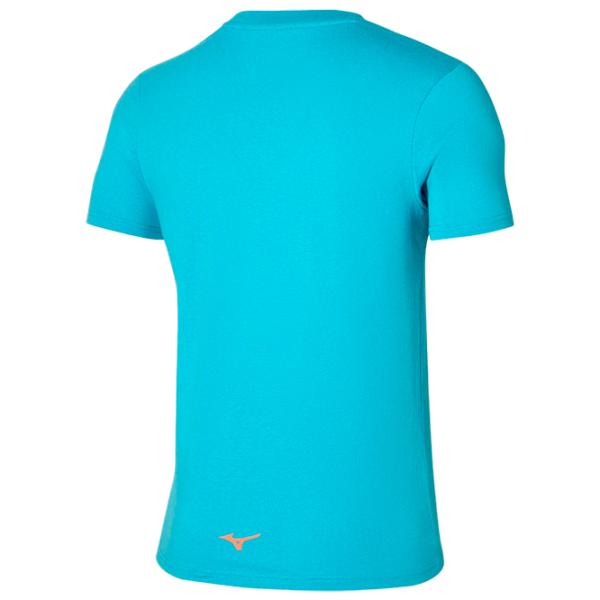 Футболка для мужчин Mizuno k2gaa001 100% хлопок/ Светло-синий photo 2