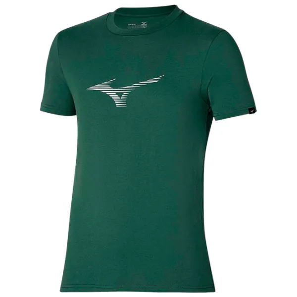 Tricou pentru bărbați Mizuno k2gaa001 100% bumbac/ Green photo 1