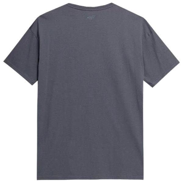Tricou pentru bărbați 4F 4Fss23ttshm365 100% bumbac/ Gray photo 2