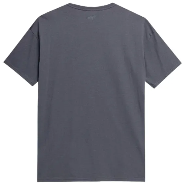Tricou pentru bărbați 4F 4Fss23ttshm365 100% bumbac/ Gray photo 2