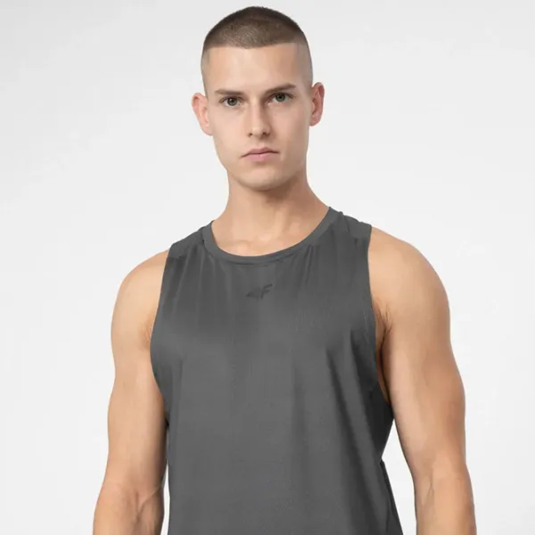 Maiou pentru bărbați 4F tshirt fnk m162 4Fss23tftsm162 L/ Gray photo 2 Maiou pentru bărbați 4F tshirt fnk m162 4Fss23tftsm162 L/ Gray photo 2