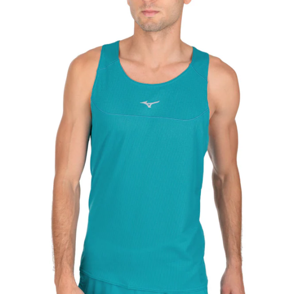 Maiou pentru bărbați Mizuno dryaeroflow tank j2ga2111 L/ Cyan photo 3
