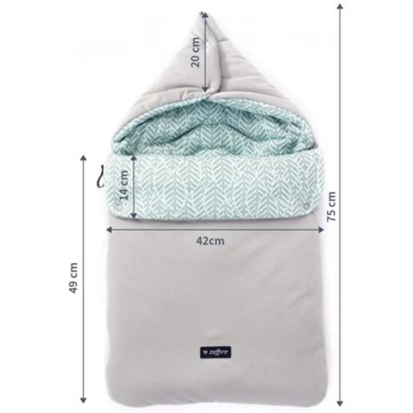 Sac de iarna Zaffiro 5in1 Bumbac/ Gray photo 4