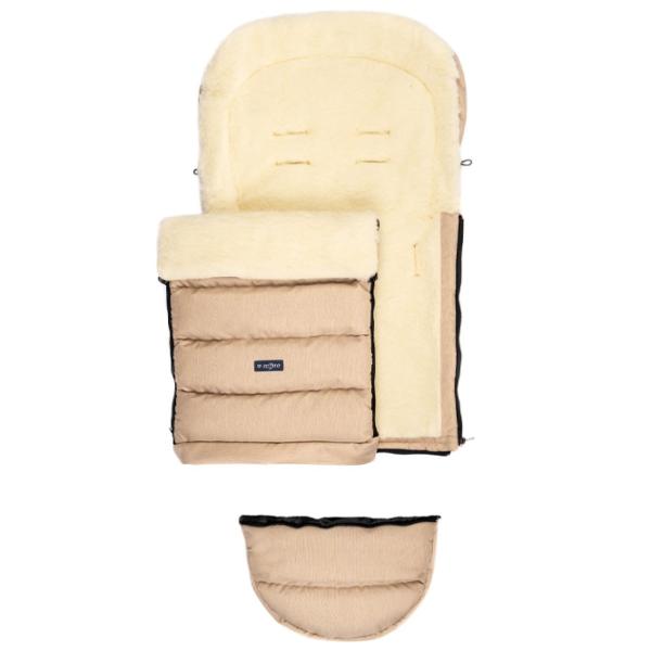 Sac de iarna Zaffiro iGrow 2.0 Merino Melange Blană artificială, poliester/ Beige photo 4