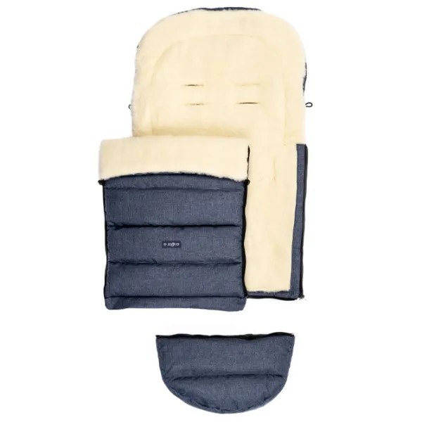 Sac de iarna Zaffiro iGrow 2.0 Merino Melange Blană artificială, poliester/ Blue photo 4