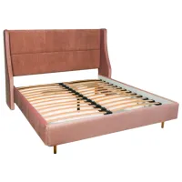 Кровать Mobilier Vera-2 180 x 200 см/ ЛДСП/ Pink photo 2