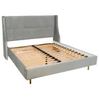 Кровать Mobilier Vera-2 160 x 200 см/ ЛДСП/ Серый photo 2