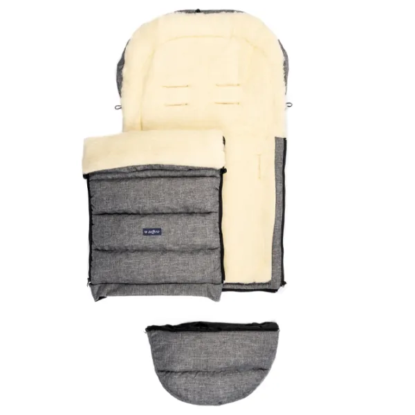 Sac de iarna Zaffiro iGrow 2.0 Merino Melange Blană artificială, poliester/ Gray photo 3 Sac de iarna Zaffiro iGrow 2.0 Merino Melange Blană artificială, poliester/ Gray photo 3