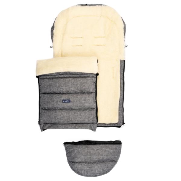 Sac de iarna Zaffiro iGrow 2.0 Merino Melange Blană artificială, poliester/ Gray photo 3 Sac de iarna Zaffiro iGrow 2.0 Merino Melange Blană artificială, poliester/ Gray photo 3