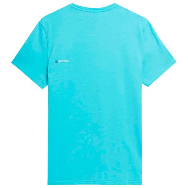 Tricou pentru bărbați 4F 4Fss23ttshm361 100% bumbac/ Blue photo 2