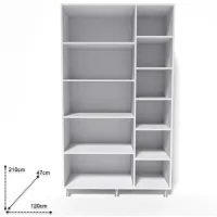 Dulap Smartex N9 120 x 47 x 210 / DSP / White photo 2