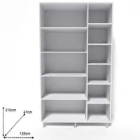 Шкаф Smartex N9 120 x 47см x 210 / ДСП / White photo 2