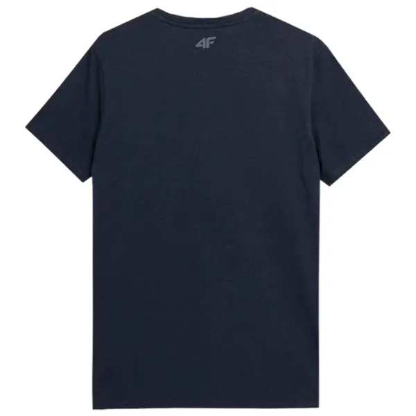 Tricou pentru bărbați 4F 4Fss23ttshm356 100% bumbac/ Navy photo 2