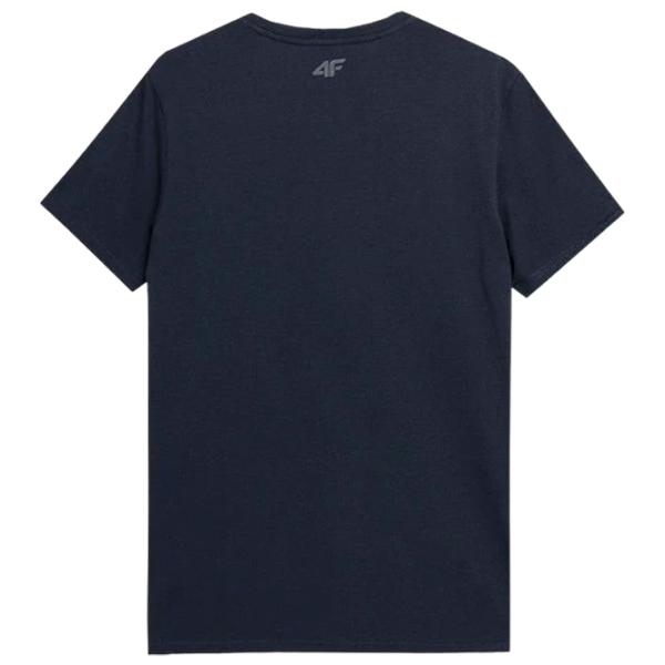 Tricou pentru bărbați 4F 4Fss23ttshm356 100% bumbac/ Navy photo 2