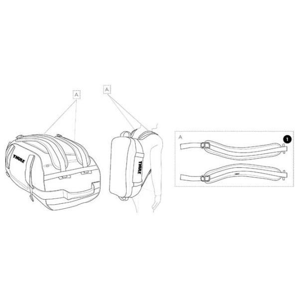 Сумка для путешествий THULE Chasm 40л/ Синий photo 4