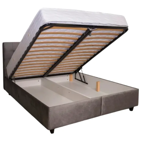 Кровать Mobilier Vera 160 x 200 см/ ЛДСП/ Серый photo 2 Кровать Mobilier Vera 160 x 200 см/ ЛДСП/ Серый photo 2