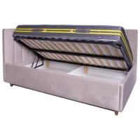 Детская кровать Mobilier Taisia 90 x 200 см/ ЛДСП/ Серый photo 2