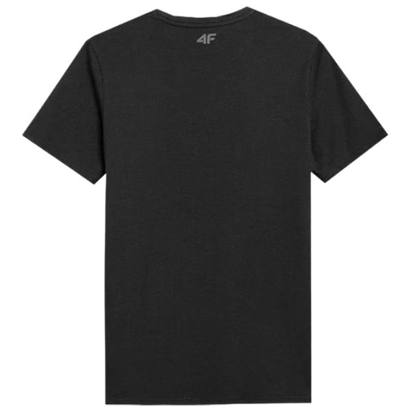 Футболка для мужчин 4F 4Fss23ttshm310 100% хлопок/ Black photo 2