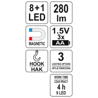 Lanterne auto Yato YT08513 1.5 W photo 5