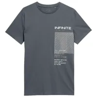 Tricou pentru bărbați 4F 4Fss23ttshm308 100% bumbac/ Gray