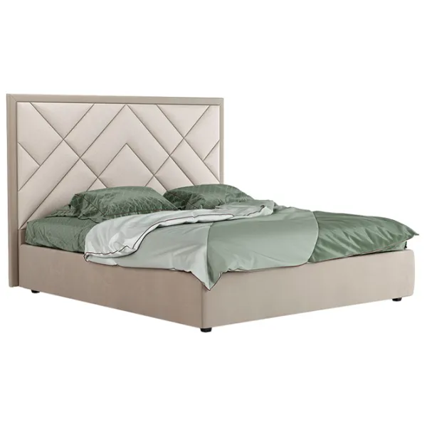 Кровать Mobilier Lotus 160 x 200 см/ ЛДСП/ Бежевый photo 1 Кровать Mobilier Lotus 160 x 200 см/ ЛДСП/ Бежевый photo 1