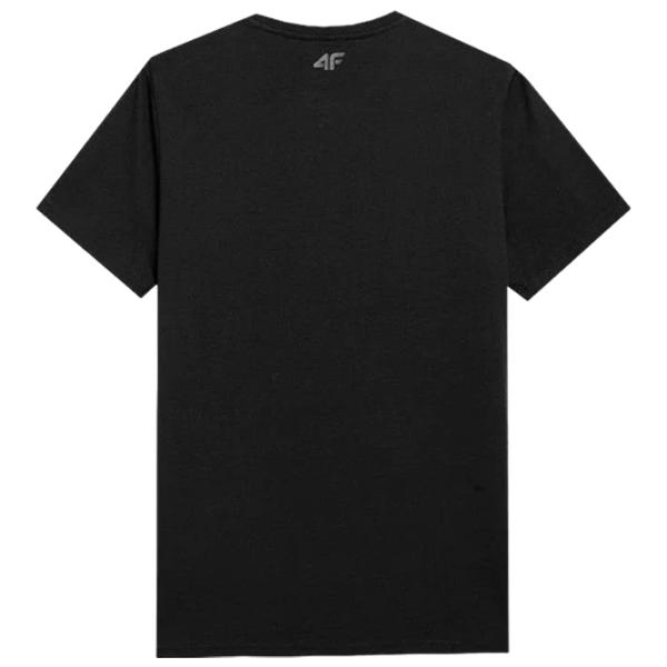 Футболка для мужчин 4F 4Fss23ttshm306 100% хлопок/ Black photo 2