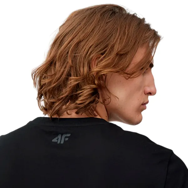 Футболка для мужчин 4F 4Fss23ttshm306 100% хлопок/ Black photo 5