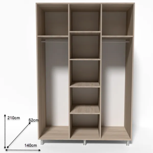 Dulap Smartex N8 140 x 52 x 209 / DSP / Stejar deschis photo 2
