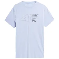 Футболка для мужчин 4F Fss23ttshm303 100% хлопок/ Светло-синий